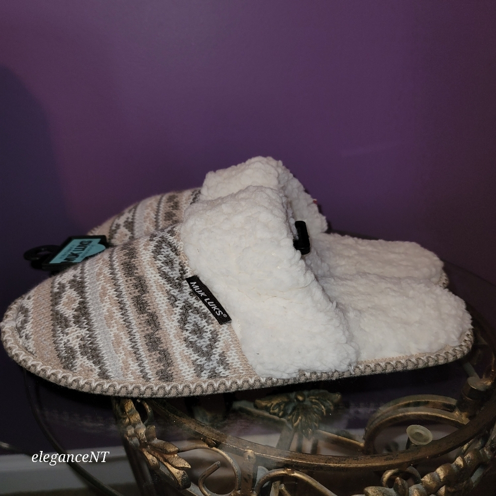 MUK LUKS Women's  Cozy Comfort Foam Slippers Sz: XL (11-12) NWT - Picture 3 of 9